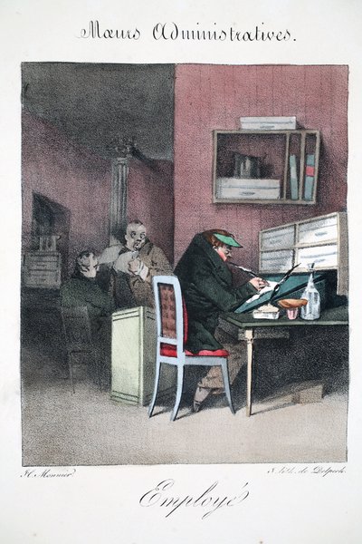 Empleado, ilustración de 